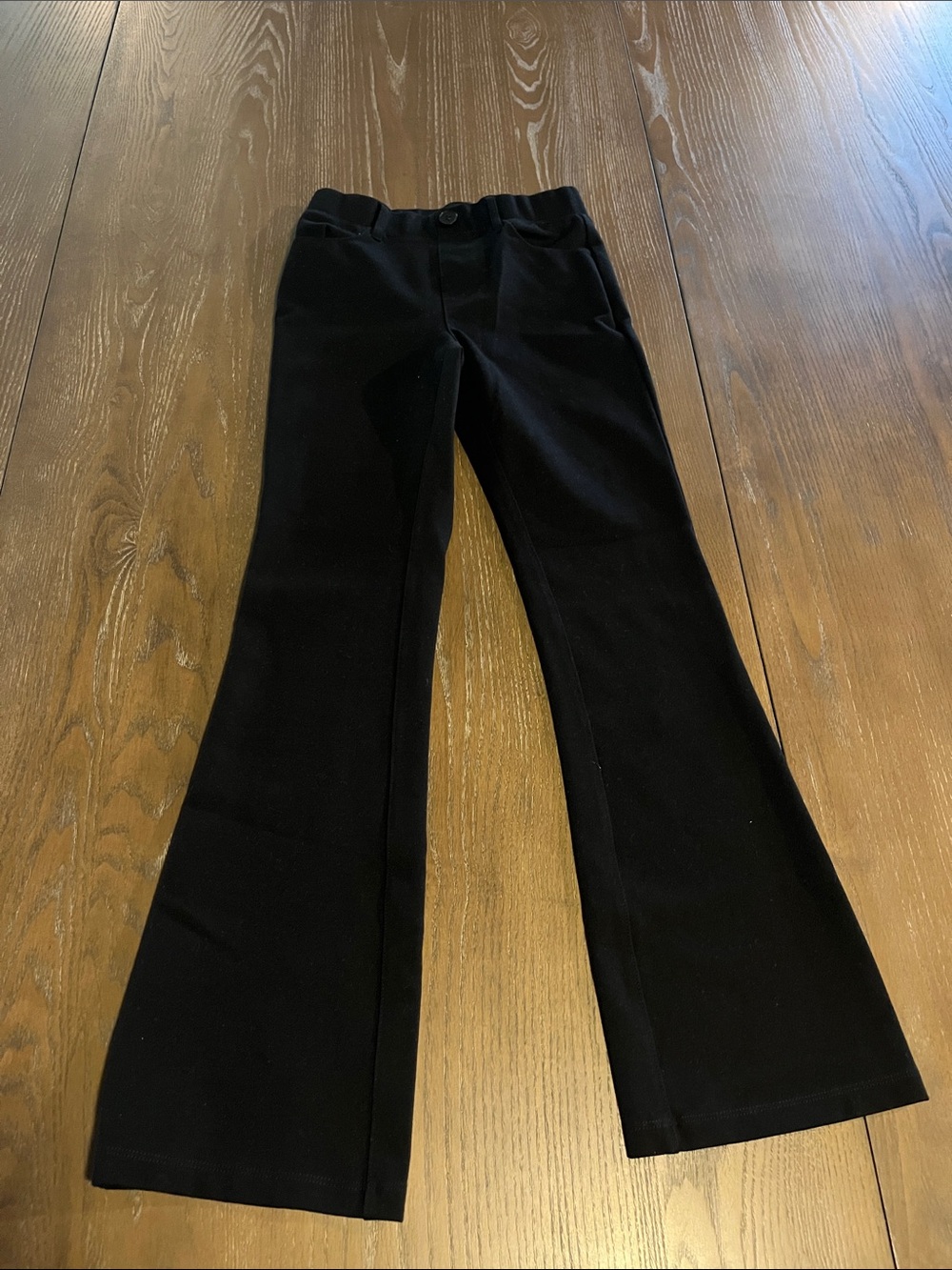 Black Flared Knit Pants